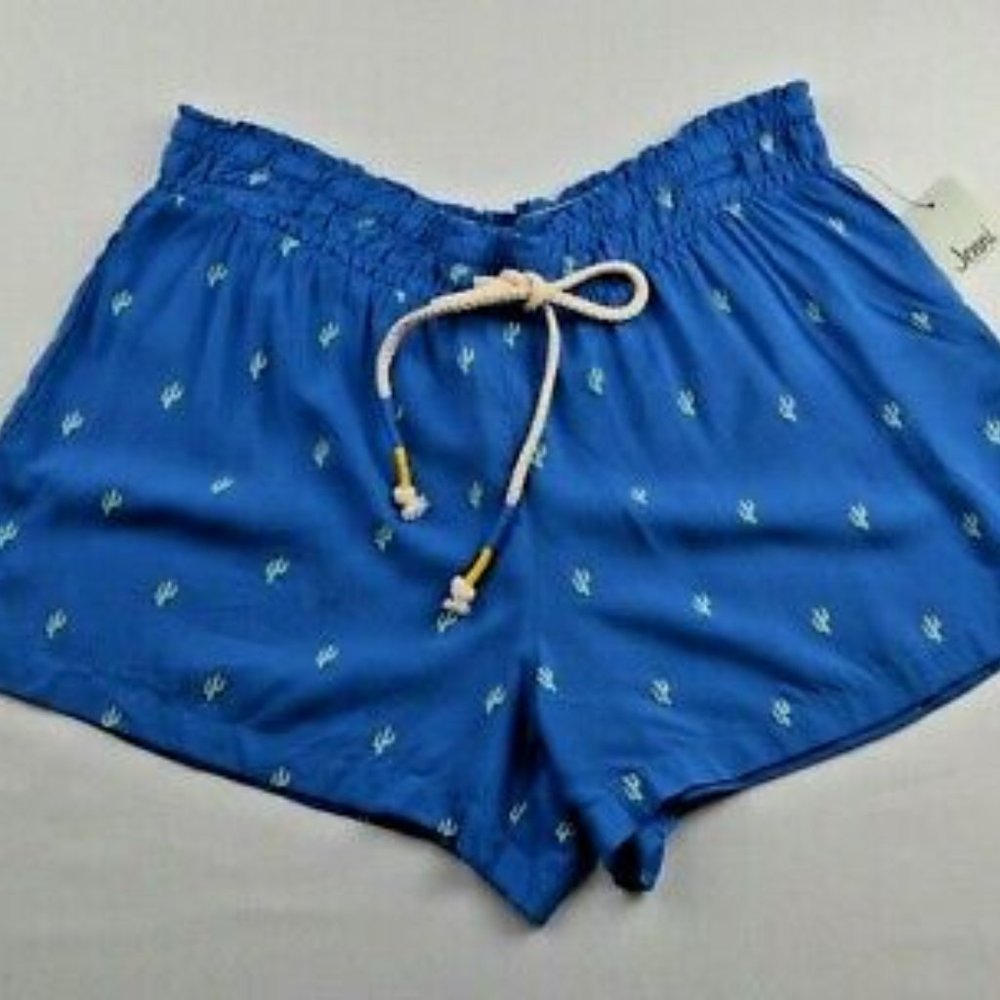 Jenni Intimates Sleep Shorts Rayon Blue Cactus